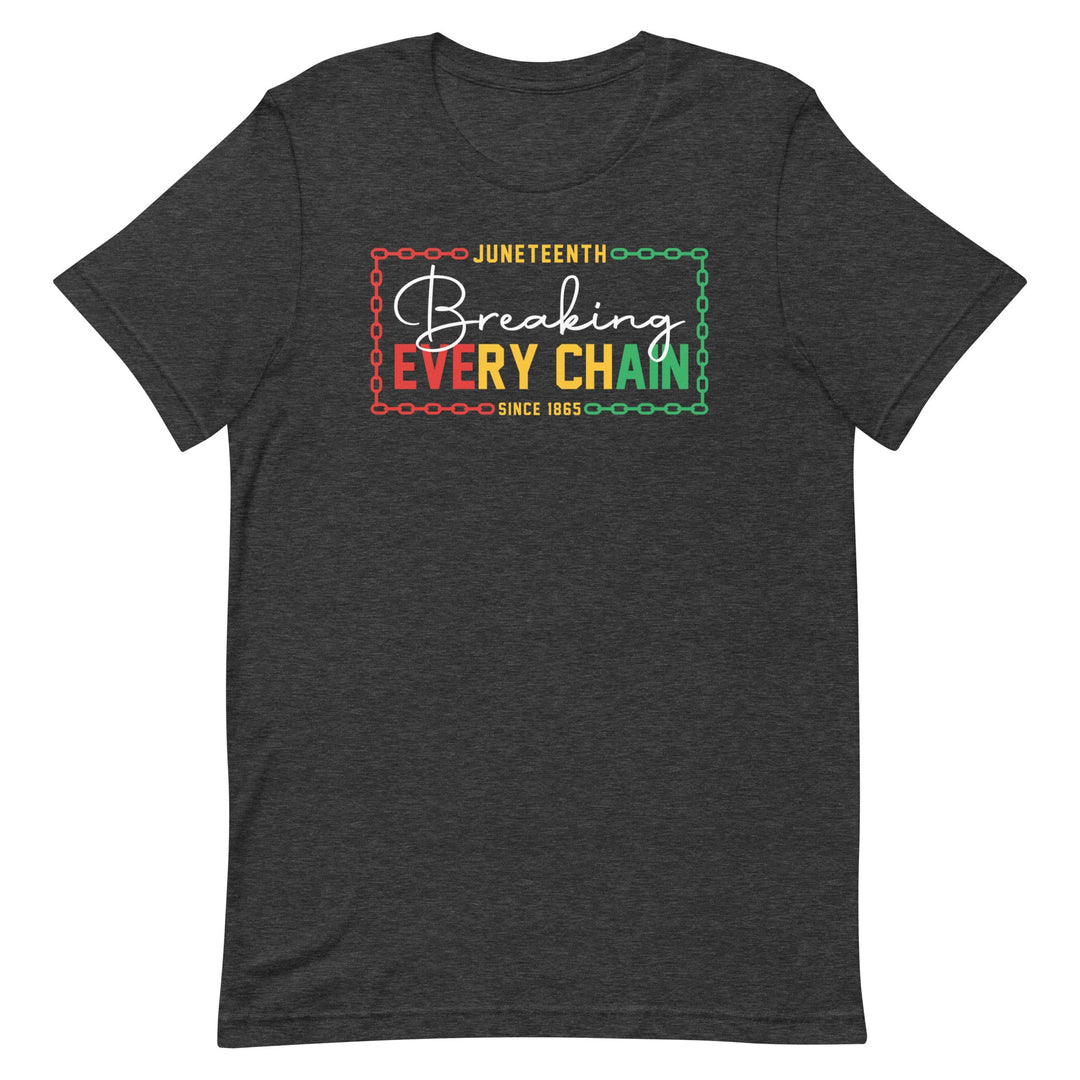 Break Every Chain Juneteenth Men's T-shirt - Retro Black