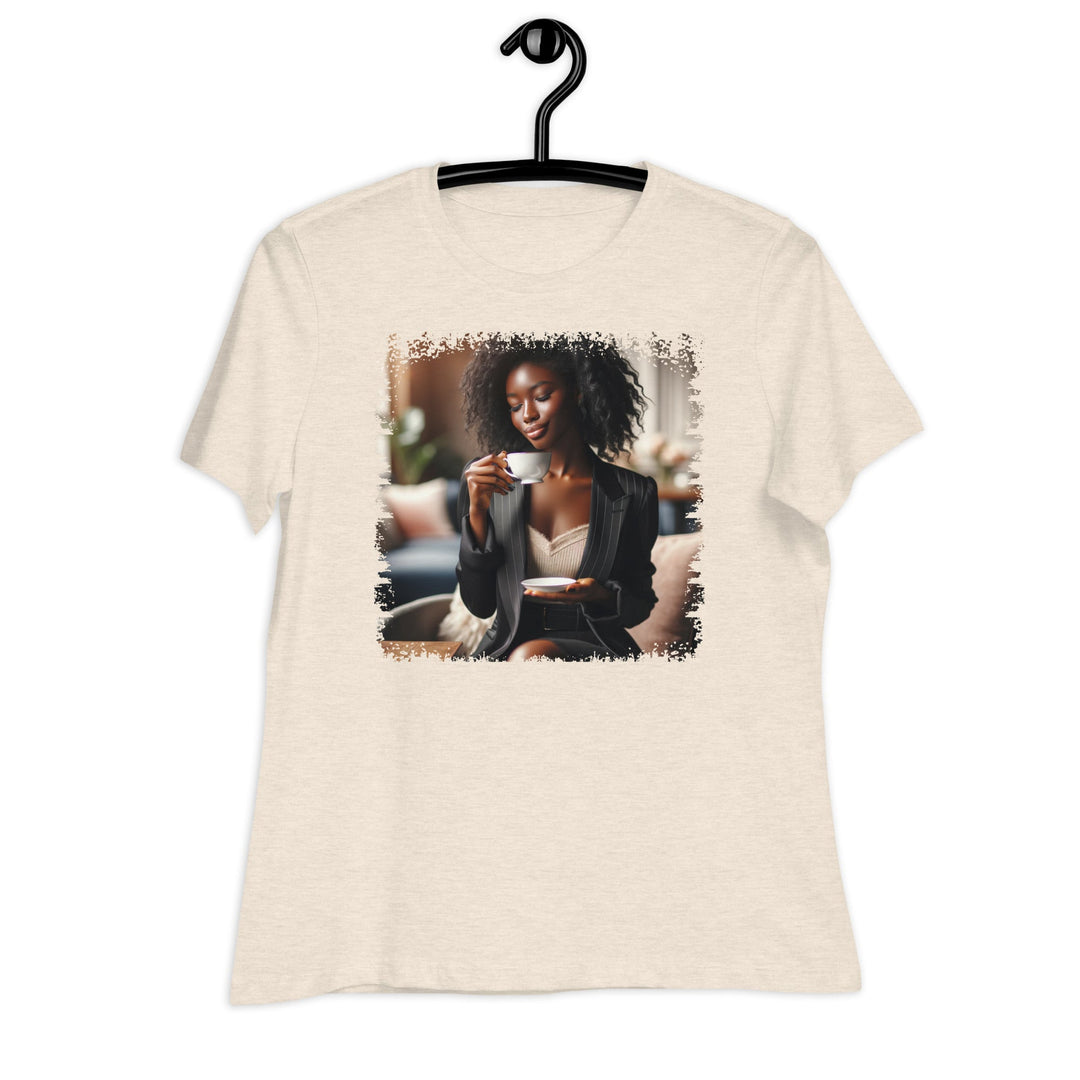 Just Minding My Own Black Business Women's Relaxed T-Shirt - Retro Black