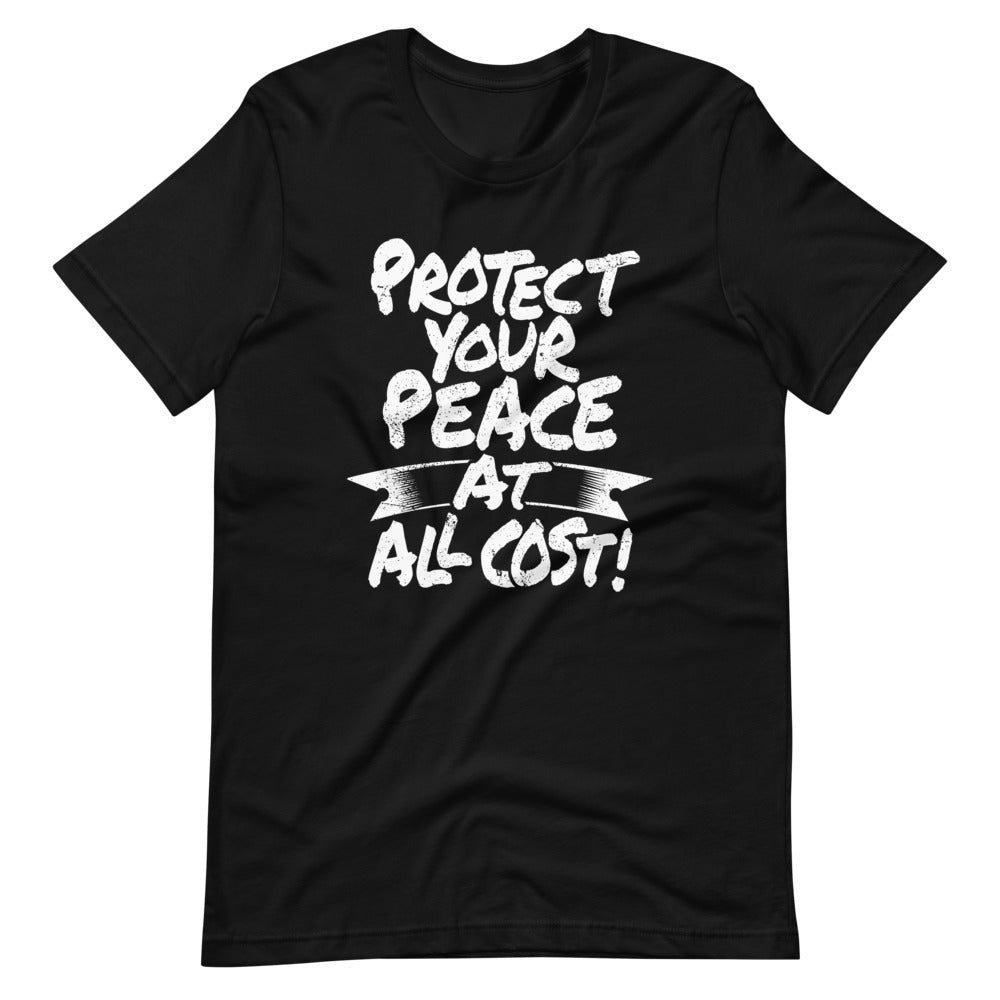 Protect Your Peace At All Cost Men's T-shirt - Retro Black