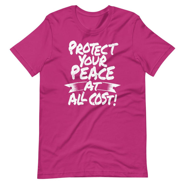 Protect Your Peace At All Cost Women's T-shirt - Retro Black