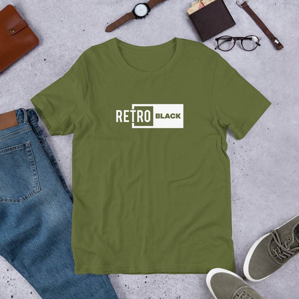 Retro Black Logo Men's Short-Sleeve T-Shirt - Retro Black