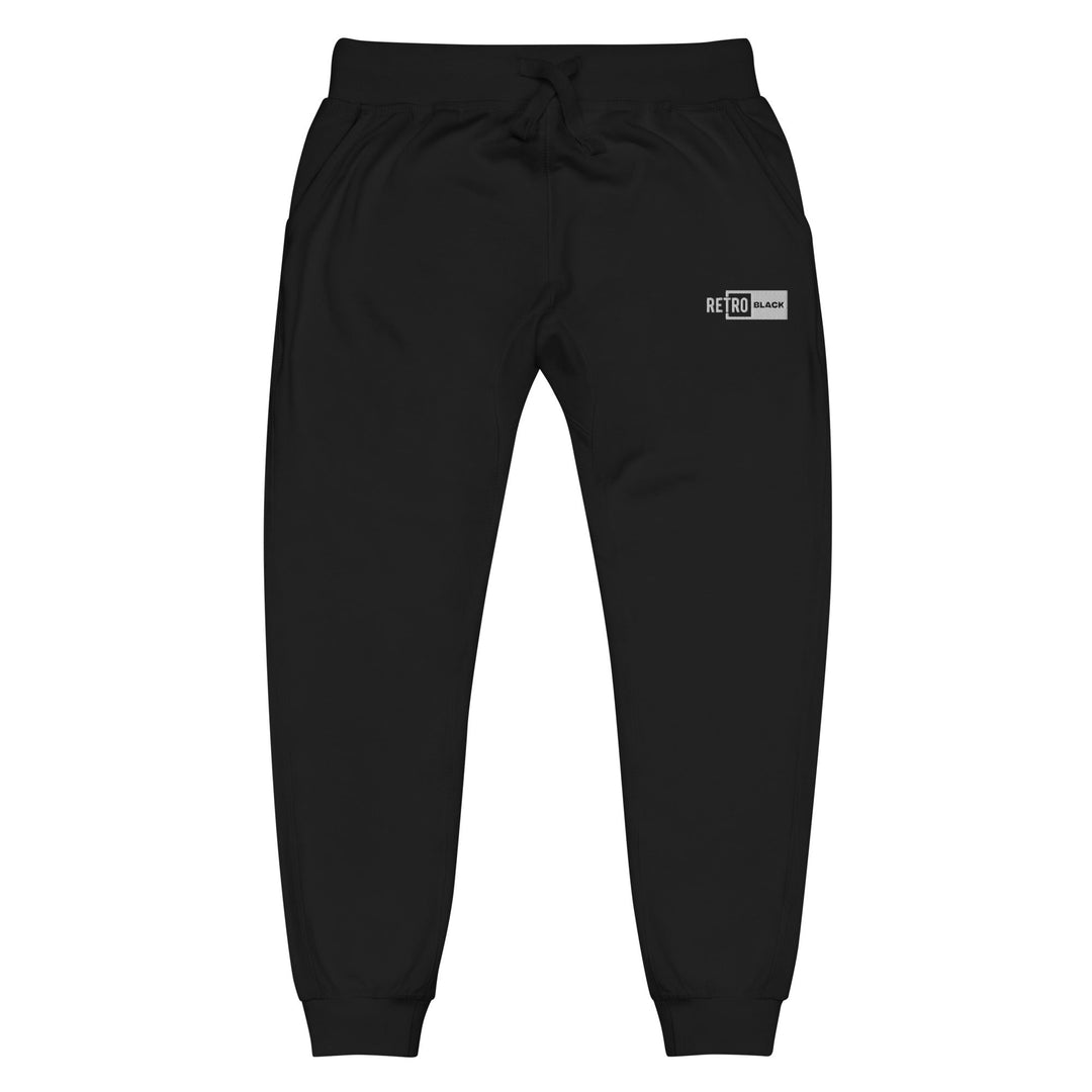 Retro Black logo Unisex fleece sweatpants - Retro Black