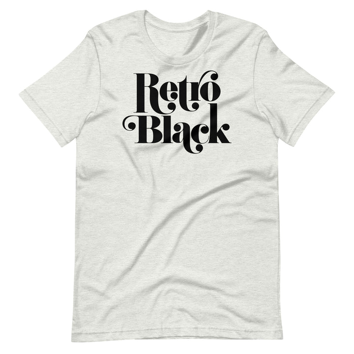 Retro Black Worded Logo Men’s T-shirt. - Retro Black