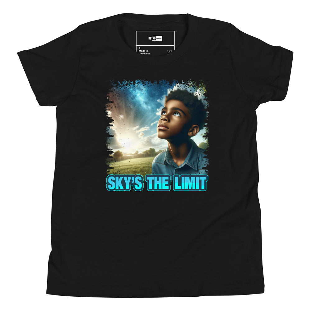 Sky's The Limit Youth Short Sleeve T-Shirt - Retro Black
