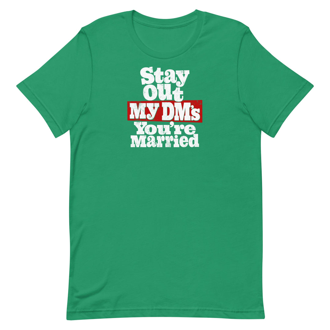 Stay Out My DM's You're Married Women's T-shirt - Retro Black