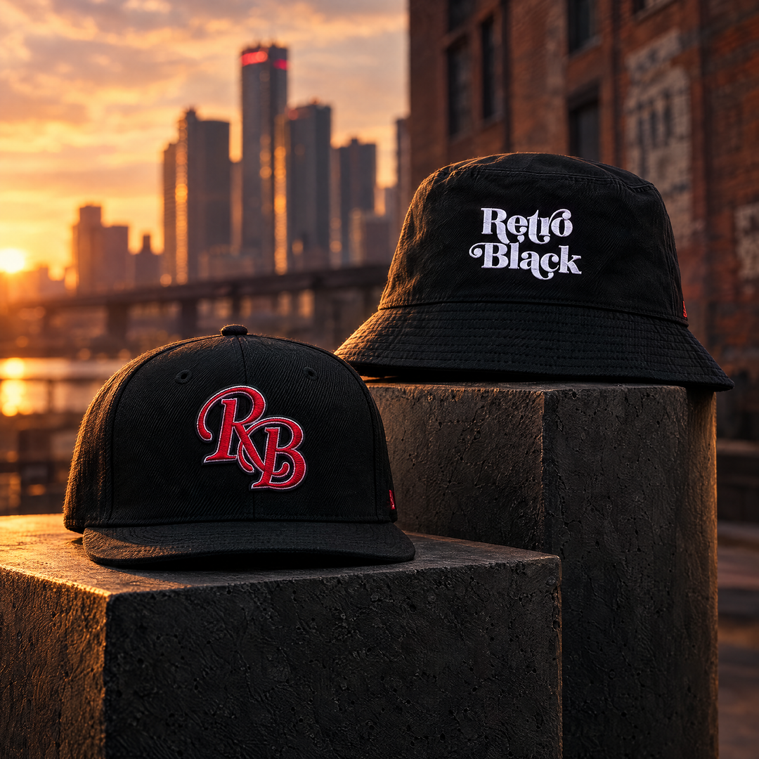 Retro Black premium streetwear hats and accessories collection