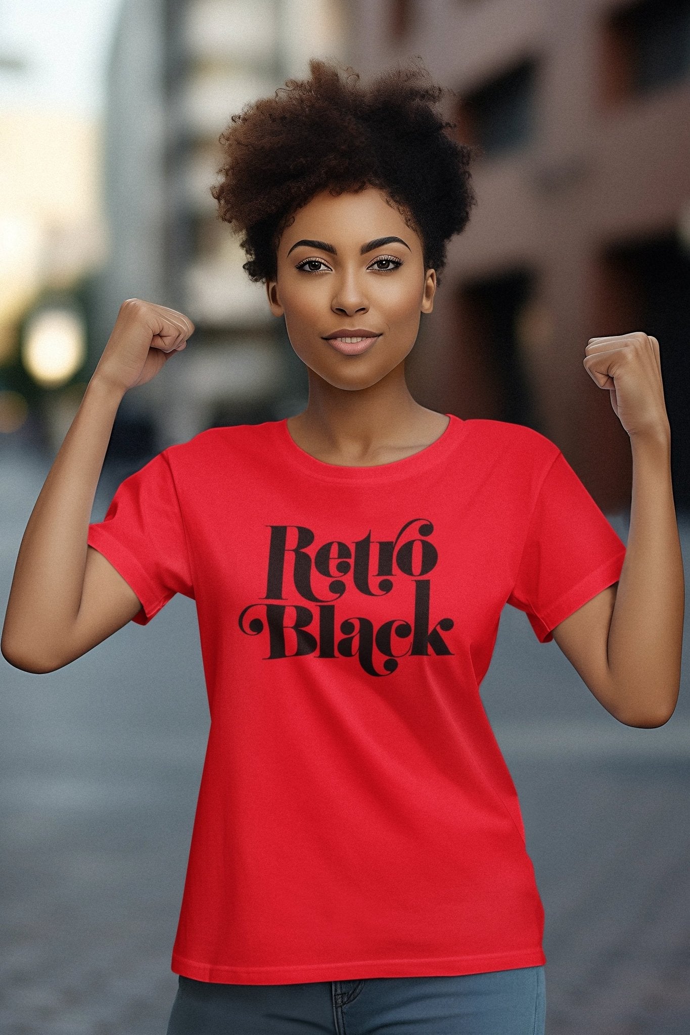 WOMEN'S T-SHIRTS - Retro Black