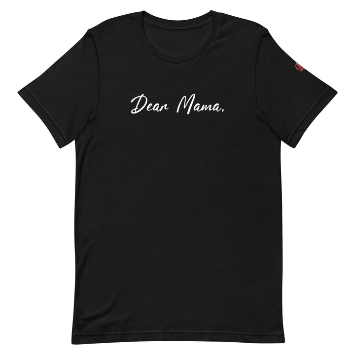 Dear Mama unisex t-shirt by Retro Black, a Mother's Day gift tee, front view