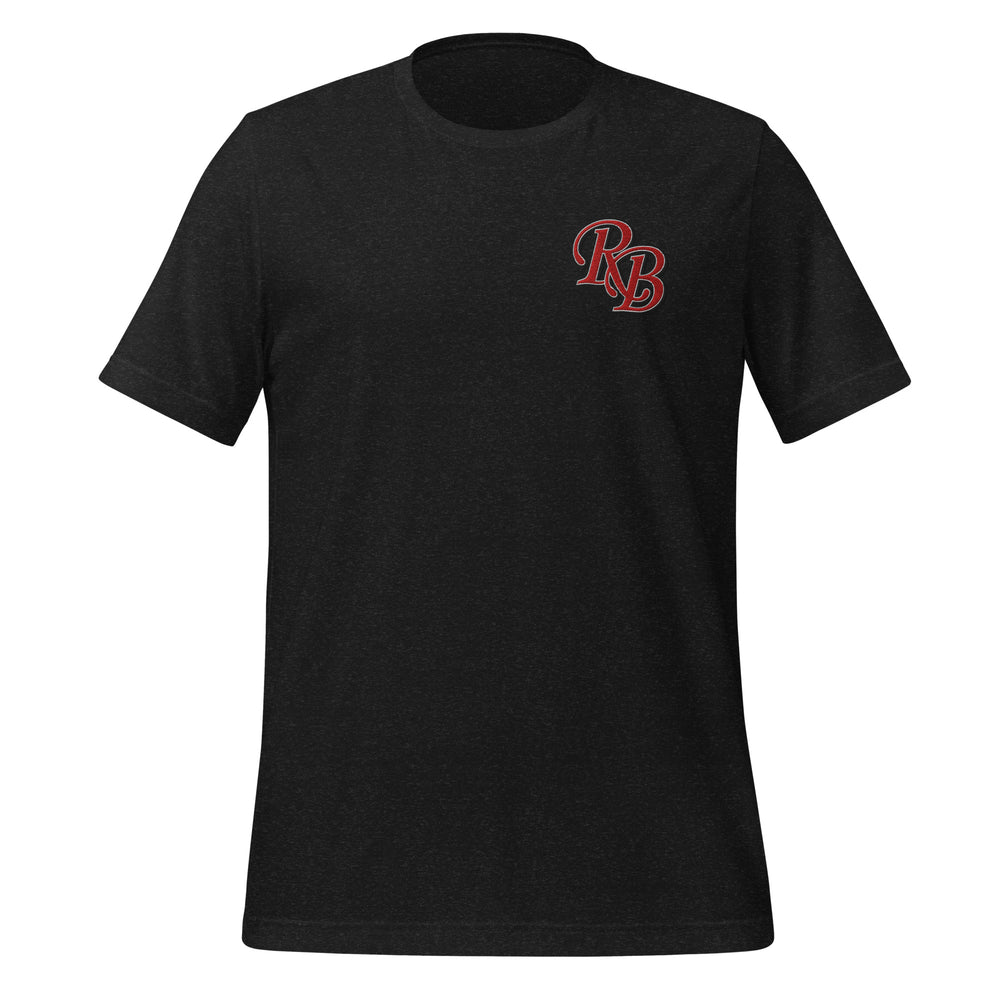 Retro Black RB logo men's t-shirt, front view