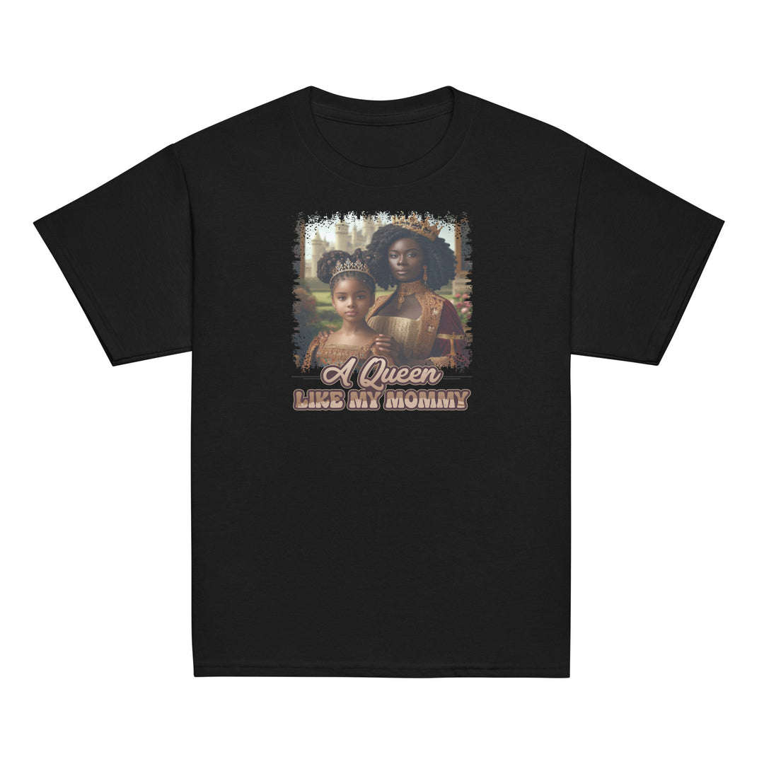 Retro Black A Queen Like My Mommy Youth classic tee