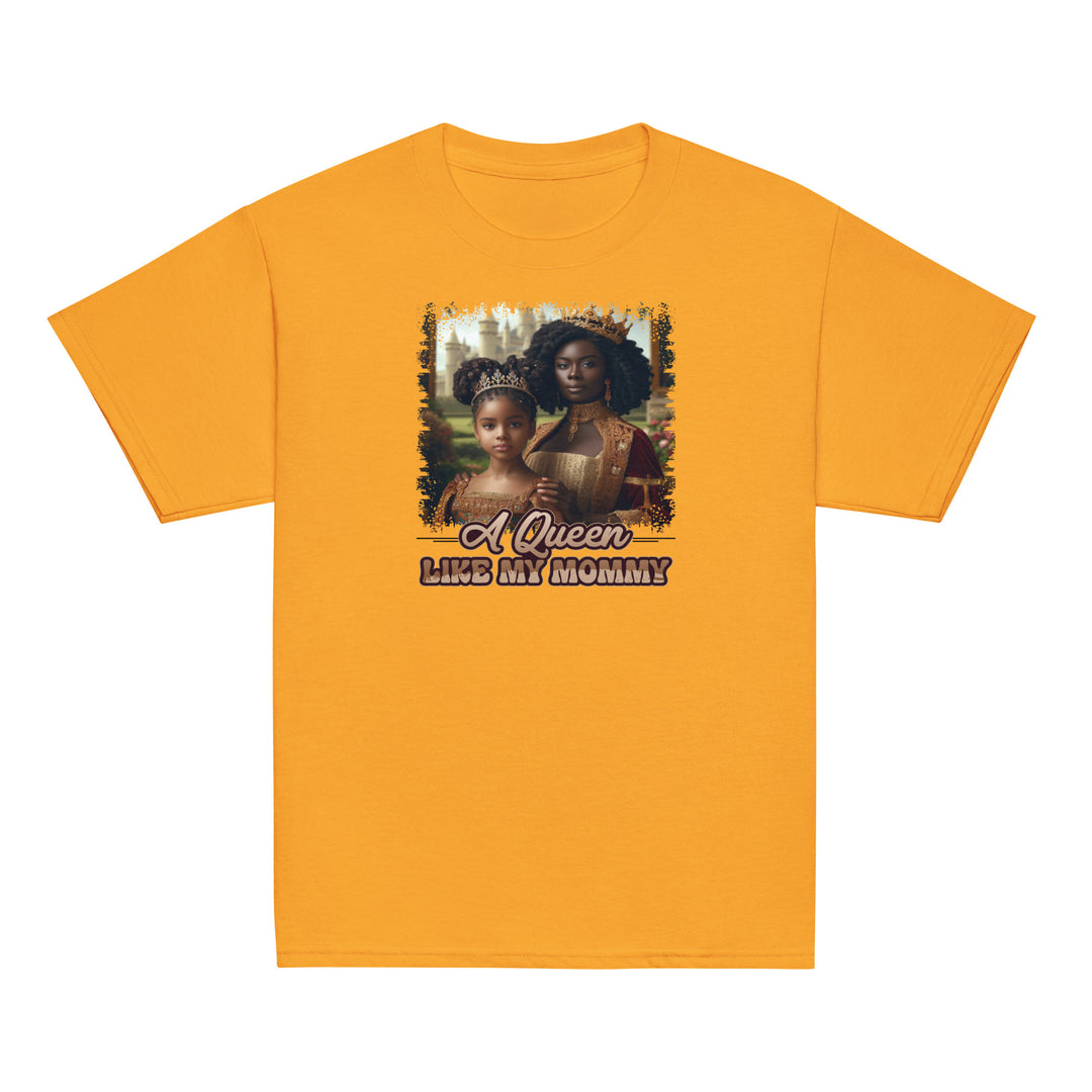 Retro Black A Queen Like My Mommy Youth classic tee